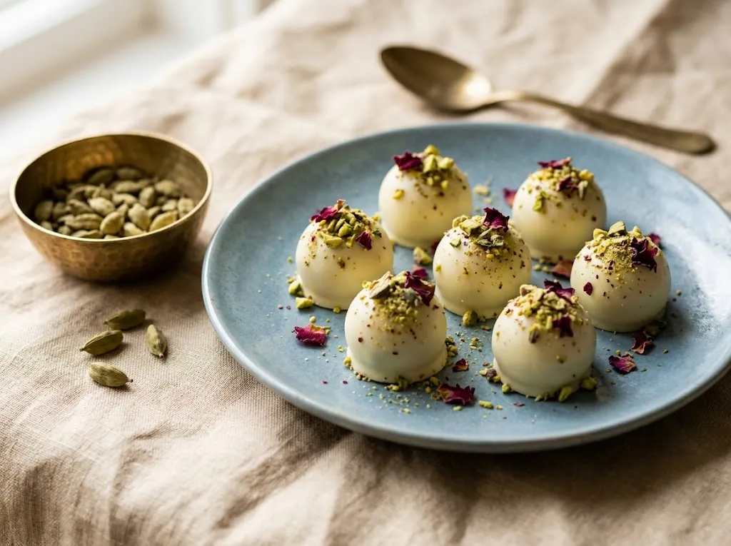 White Chocolate, Cardamom & Rosewater